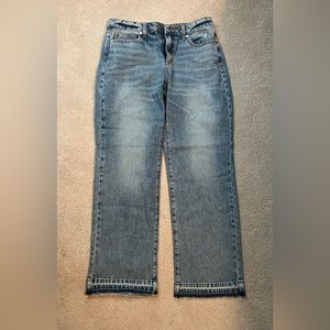 Francesca’s classic straight mid rise jeans